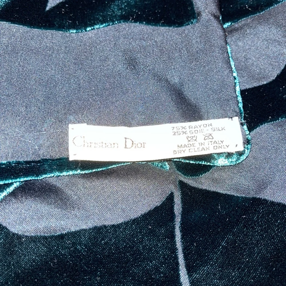 Christian Dior scarf excellent condition 59X16 75% rayon and 25% Silk .